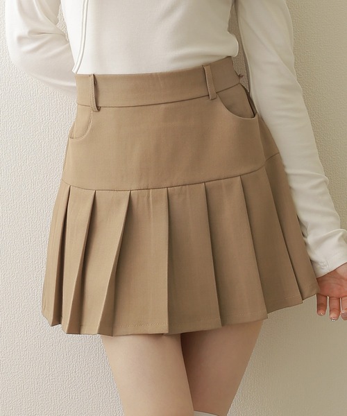 M DOLLY スカート waist ribbon mini skirt/ウエストリボンミニ