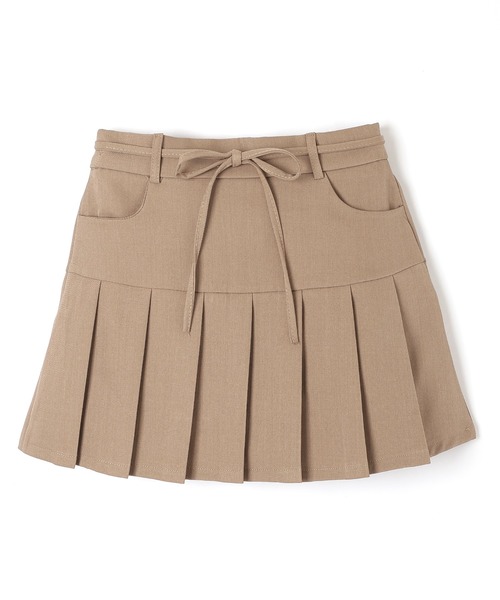 M DOLLY スカート waist ribbon mini skirt/ウエストリボンミニ