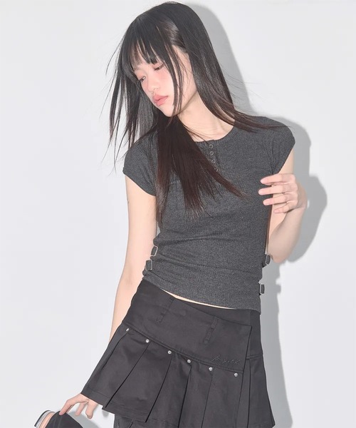 tシャツ A'GEM/9 × .kom 「 FANCY CLUB/ファンシークラブ」 BACK CORSET TEE/バックコルセット半袖Tシャツ レ FANCY CLUB tシャツ A'GEM/9 × .kom 「 CLUB/ファンシークラブ