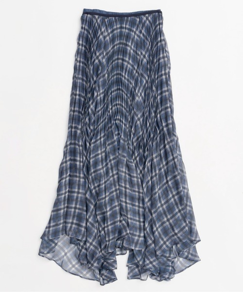 メゾンスペシャル　サーキュラープリーツチェックスカート MAISON SPECIAL スカート Circular Pleated Plaid Skirt