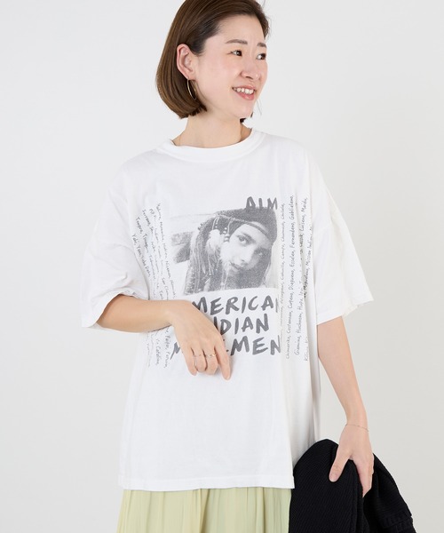 REMI RELIEF ★ インディアン プリント Tシャツ REMI RELIEF tシャツ 「REMI RELIEF」”INDIAN”プリント BIG T