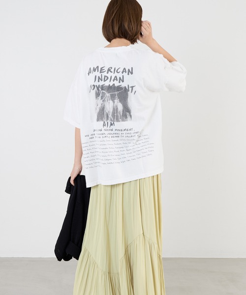 REMI RELIEF ★ インディアン プリント Tシャツ REMI RELIEF tシャツ 「REMI RELIEF」”INDIAN”プリント BIG T