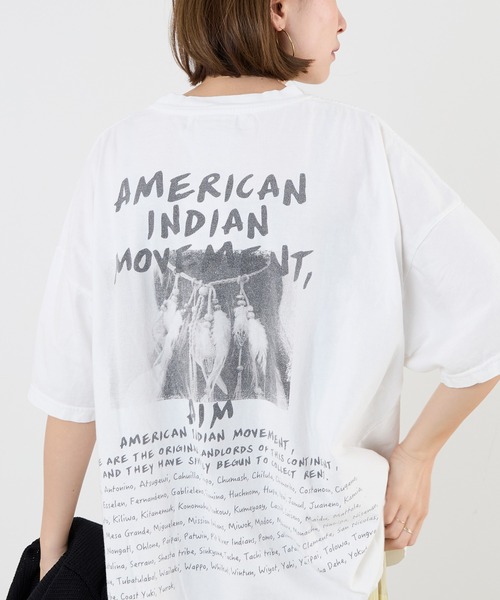 REMI RELIEF ★ インディアン プリント Tシャツ REMI RELIEF tシャツ 「REMI RELIEF」”INDIAN”プリント BIG T