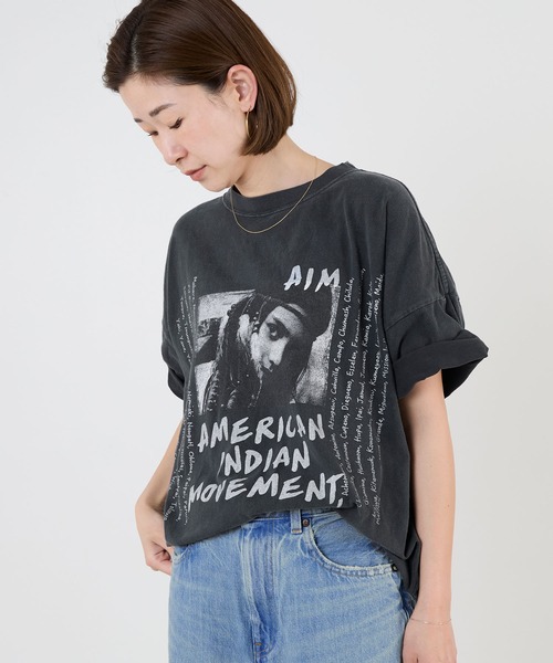 REMI RELIEF ★ インディアン プリント Tシャツ REMI RELIEF tシャツ 「REMI RELIEF」”INDIAN”プリント BIG T