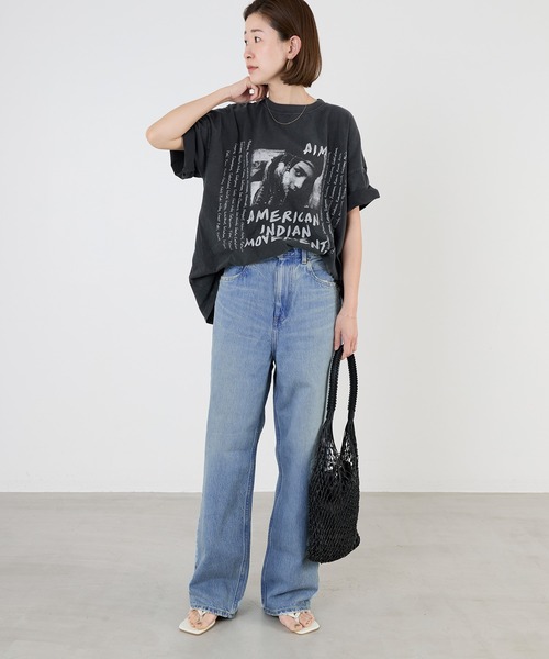 REMI RELIEF ★ インディアン プリント Tシャツ REMI RELIEF tシャツ 「REMI RELIEF」”INDIAN”プリント BIG T