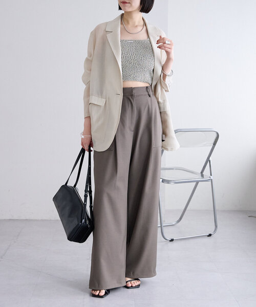 パンツ/スラックス/レディース mystic スラックス パンツ ペインタースラックス レディース