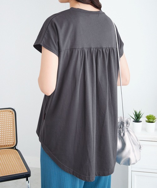 tシャツ 半袖 「マリクレール・スポーツ」ギャザーＴシャツ レディース | marie claire sport | 18
