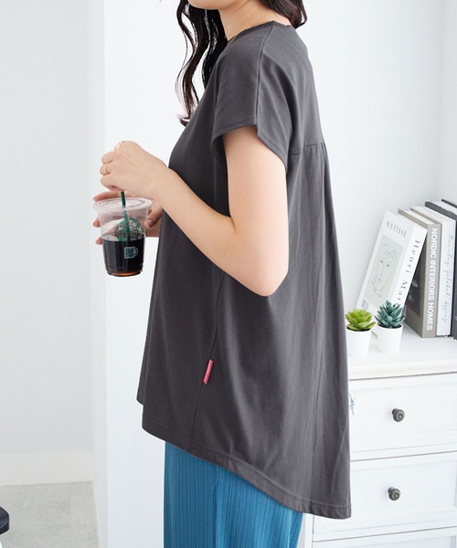 tシャツ 半袖 「マリクレール・スポーツ」ギャザーＴシャツ レディース | marie claire sport | 20