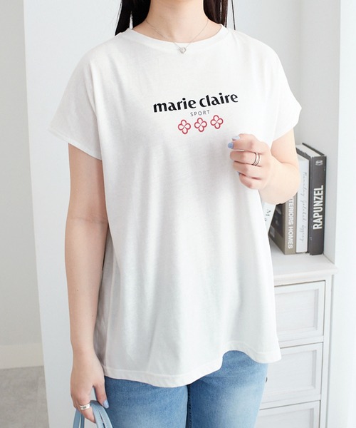 tシャツ 半袖 「マリクレール・スポーツ」ギャザーＴシャツ レディース | marie claire sport | 04