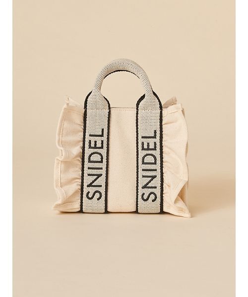 SNIDEL ショルダーバッグ バッグ フリルロゴミニバッグ