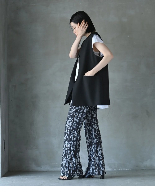 funda mine ベスト ジレ ダブルフラップベスト レディース : ZOZOTOWN