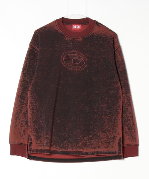 「DIESEL」 長袖Tシャツ SMALL レッド系その他 メンズ