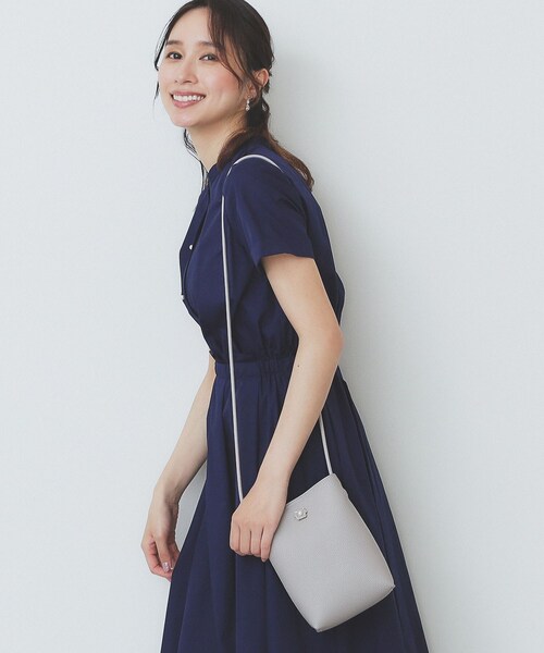 index ワンピース 「andGIRL掲載」タックフレアワンピース「洗濯