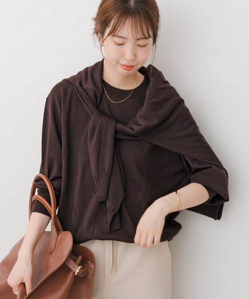 Spick＆Span ニット セーター 「追加」18G クルーネックプル