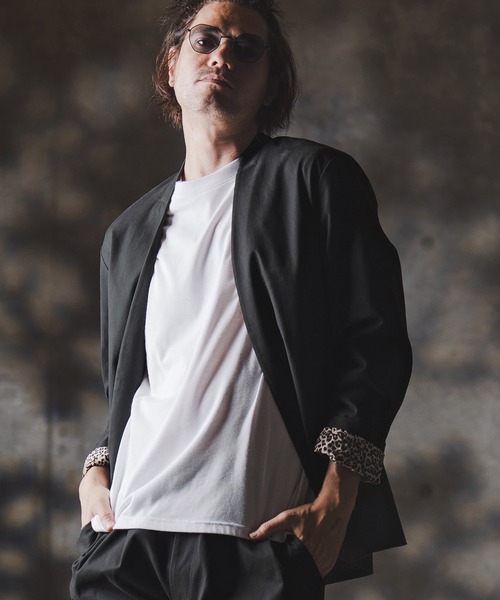 GLIMCLAP ジャケット ノーカラージャケット mj10879-Minimal Jacket
