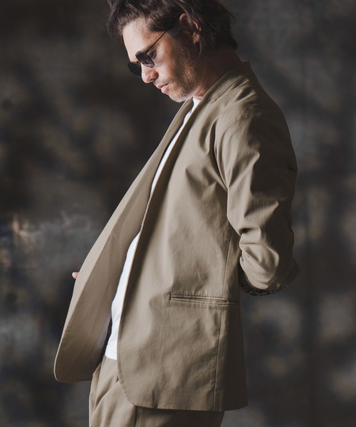 GLIMCLAP ジャケット ノーカラージャケット mj10879-Minimal Jacket
