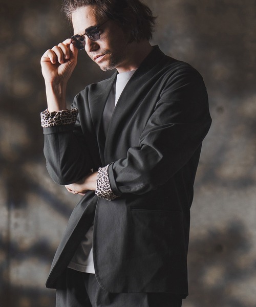 GLIMCLAP ジャケット ノーカラージャケット mj10879-Minimal Jacket