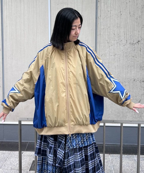ブルゾン ジャンバー RACING NYLON TRACK ZIP UP ジャケット レディース メンズ | Candy Stripper | 20