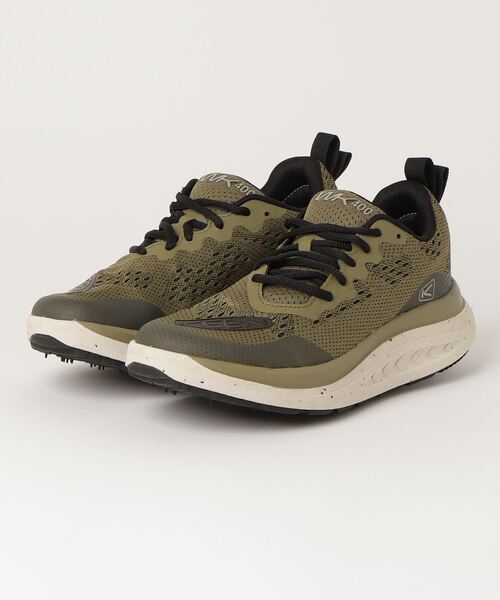 「KEEN」 ローカットスニーカー 25.5cm オリーブ×ブラック メンズ_画像4