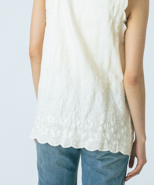 HLAADA ベスト ジレ (HLAADA for ROSEBUD)EMBROIDERY GILET レディース