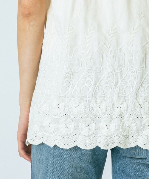 HLAADA ベスト ジレ (HLAADA for ROSEBUD)EMBROIDERY GILET