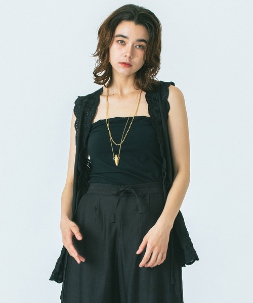 ベスト ジレ (HLAADA for ROSEBUD)EMBROIDERY GILET レディース HLAADA ベスト ジレ (HLAADA for ROSEBUD)EMBROIDERY GILET