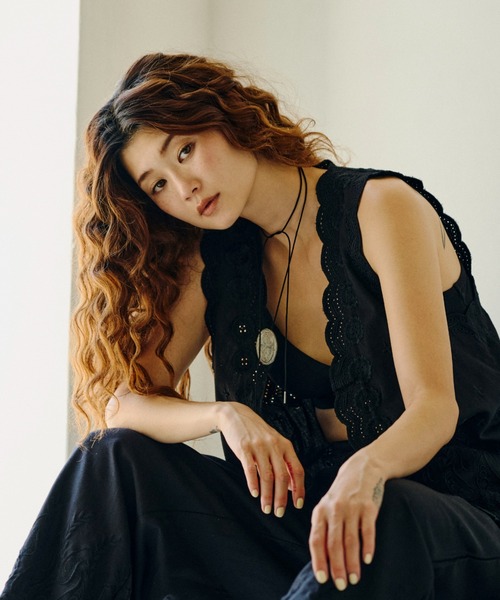 HLAADA ベスト ジレ (HLAADA for ROSEBUD)EMBROIDERY GILET