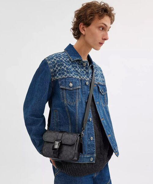 COACH リーグ クロスボディ バッグ 19・シグネチャー キャンバス COACH｜【公式】リーグ クロスボディ バッグ 19・シグネチャー