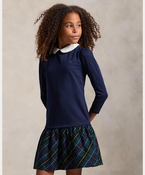 Polo Ralph Lauren Childrenswear ワンピース チェックスカート ポンチ