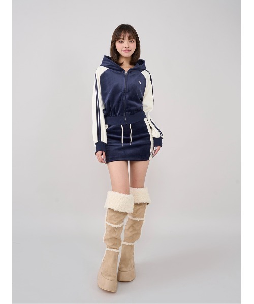 Darich ブーツ フェイクムートンニーハイブーツ レディース