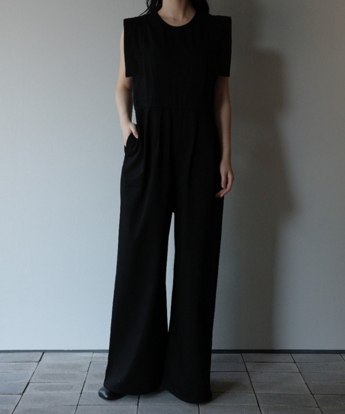 サロペット・オーバーオール・オールインワン CLANE SQUARE SLEEVE ALL IN ONE CLANE（クラネ） サロペット オーバーオール CLANE SQUARE SLEEVE