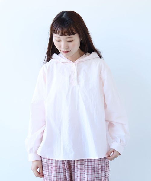 パールビジューラインゆるシャツ ダチュラ bulle de savon（ビュルデサボン） ブラウス シャツ 80/タイプライター