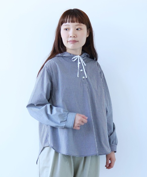 ビュルデサボン まどろみトワイライトブラウス bulle de savon（ビュルデサボン） ブラウス シャツ 80/タイプライター