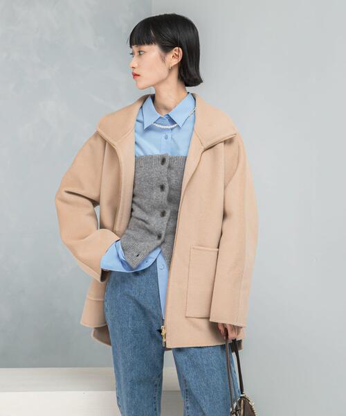 コート アウター ダブルジップリバーコート レディース : ZOZOTOWN