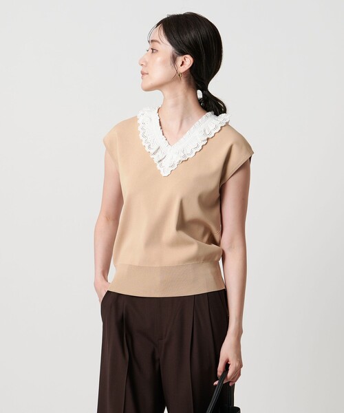 UNITED ARROWS スカラップ レース ニットベスト UNITED ARROWS｜スカラップ レース ニットベスト | Rakuten