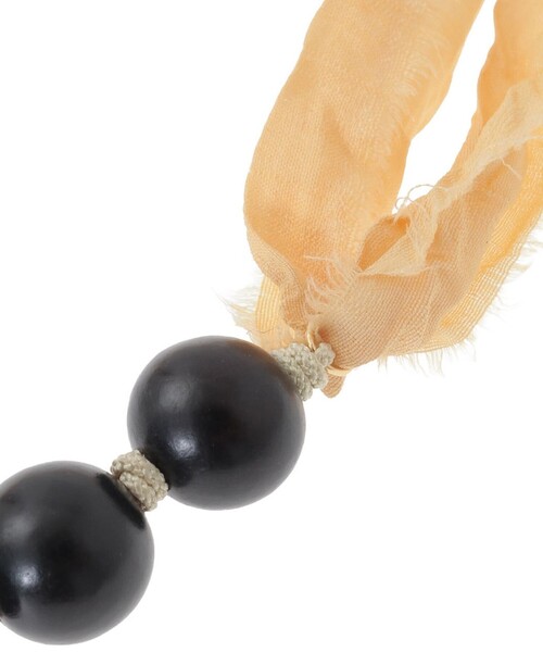 「OCUCCI Jewery（オクチジュエリー）」ウッド×シルクネックレスの画像