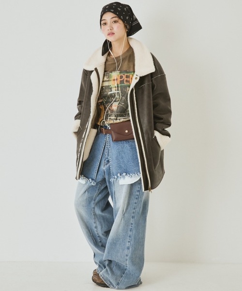 MIRROR STOKE コート アウター 「ZOZO限定」BOA REVERSIBLE MOUTON