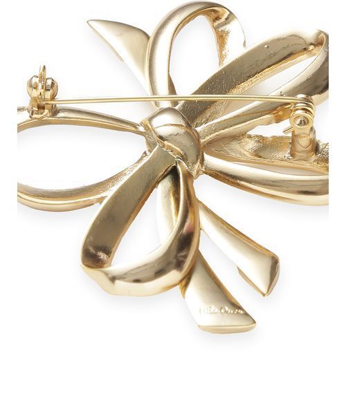 LOEWE リボンモチーフ ブローチ Mila Owen（ミラオーウェン） ブローチ メタルリボンモチーフブローチ
