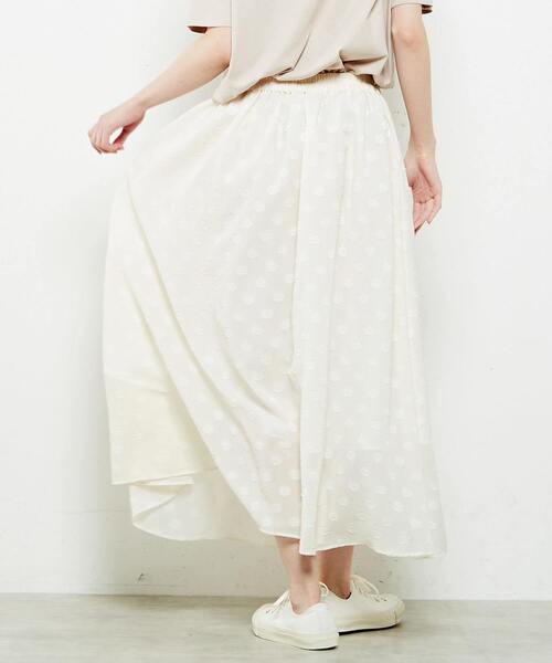 「MELROSE claire」 フレアスカート 2 ホワイト レディース_画像4