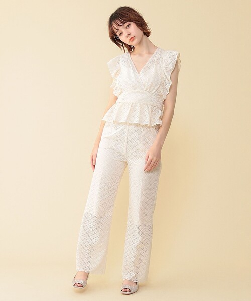 「ME COUTURE」 パンツ 0 ベージュ レディース_画像5