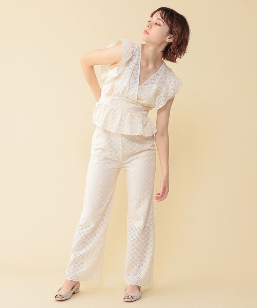 「ME COUTURE」 パンツ 0 ベージュ レディース_画像6