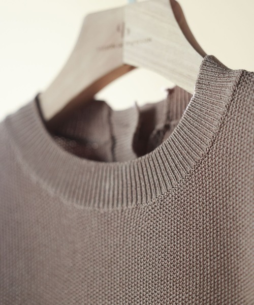 「SAISON DE PAPILLON」 半袖ニット M チャコール レディース_画像4