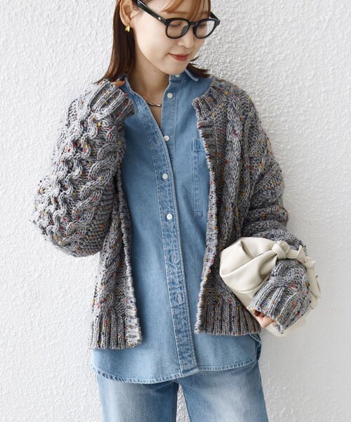 SHIPS（シップス） カーディガン 「WEB限定」「手洗い可能