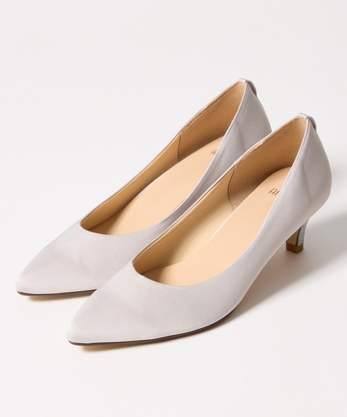 AIMER（エメ） パンプス リボンモチーフストラップラメヒール3WAY