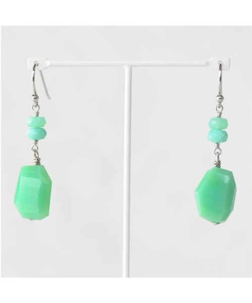 「anq.」 ピアス(両耳用) ONE SIZE グリーン レディース_画像3