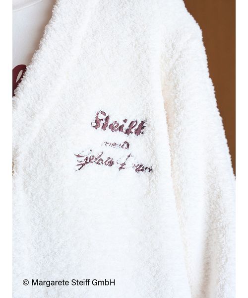 ジェラートピケ　シュタイフ　クマ　カーディガン　ルームウェア　パジャマ ジェラートピケ ユニセックス シュタイフ UNISEX パウダージャガード