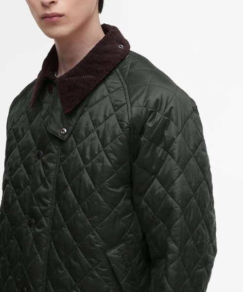 ブルゾン アウター Barbour Os Transport Quilted Jacket（バブアー トランスポート キルティング ブルゾン） メンズの画像