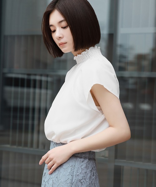 「Flolia」 ノースリーブチュニック S ライトオリーブ レディース_画像7