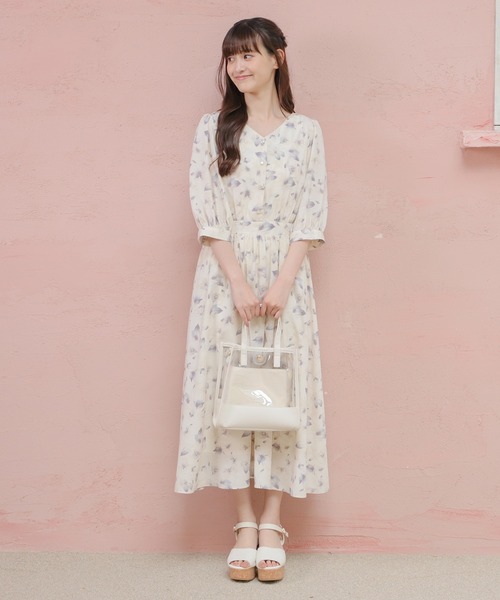 「Honeys」 「C・O・L・Z・A」半袖ワンピース S ホワイト系その他 レディース_画像2