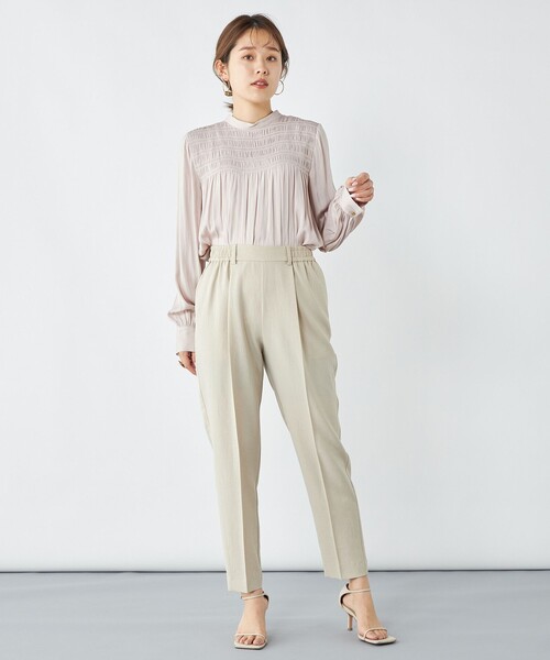 「NOLLEY'S」 イージーパンツ 36 ネイビー レディース_画像2